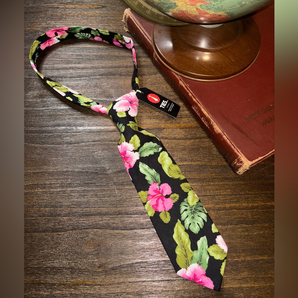 Floral Black Tie by Ties